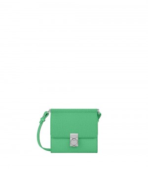 Polène Numéro Sept Crossbody 財布 緑 | JAPAN G5J8V