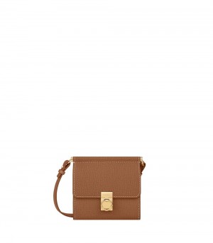 Polène Numéro Sept Crossbody 財布 ブラウン | JAPAN X3W8V